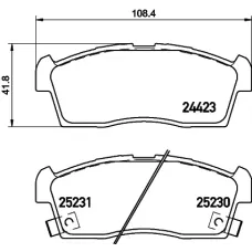 Колодки гальмівні (передні) Citroen C-Zero/Peugeot ION 10-