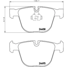 Колодки гальмівні (задні) BMW X5 (E70/F15)/ X6 (E71/F16) 06- (Ate-Teves) Q+