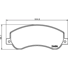 Колодки гальмівні (передні) VW Amarok 2.0 BiTDI/TDI/TSI 10- (Bosch) Q+