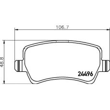 Колодки гальмівні (задні) Land Rover Range Rover 11-/Volvo S80/V70 06- (TRW) Q+