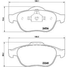 Колодки гальмівні (передні) Renault Scenic 03- (Teves) Q+
