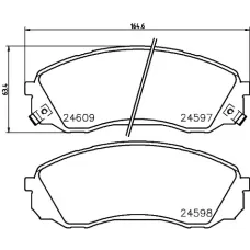 Колодки гальмівні (передні) Hyundai H-1 2.5 CRDi/Kia Carnival 06- Q+