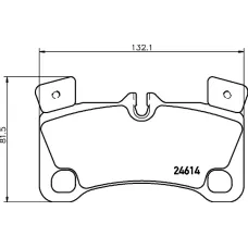 Колодки гальмівні (задні) Audi Q7 06-16/Porsche Cayenne 02-10/VW Touareg 02-10 (Brembo)