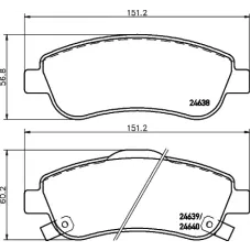 Колодки гальмівні (передні) Honda CR-V 07- (Bosch) Q+