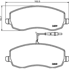 Колодки гальмівні (передні) Citroen C8/Peugeot 807 2.0/2.2 HDi 06- (Lucas) Q+