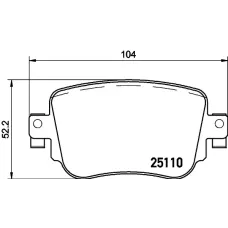 Колодки гальмівні (задні) VW Caddy IV 15-/Skoda Octavia 12- (Lucas) Q+