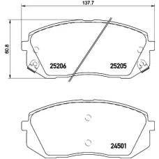 Колодки гальмівні (передні) Hyundai Tucson 04-/ I40 11-/ IX35 10-/ Kia Sportage 09- Q+