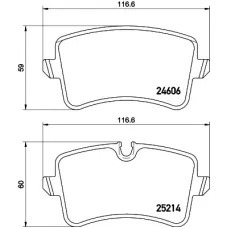 Колодки гальмівні (задні) Audi A6/A7 10- (Lucas;300mm) Q+ (з датчиком L=210mm)