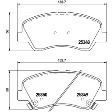 Колодки гальмівні (передні) Hyundai Accent IV/Kia Rio 10- (Mando) Q+