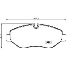 Колодки гальмівні (передні) MB Sprinter (906) /Vito (W639) (Brembo) Q+ (з датчиками)