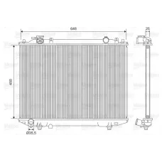 Радіатор охолодження Ford Ranger 2.5TD/2.9D 99-06/Mazda B-serie 99-06