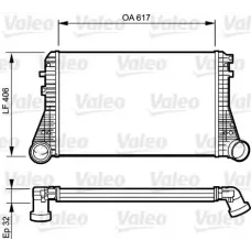 Радіатор інтеркулера VW Caddy III 1.9 TDI 04-10