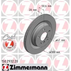 Диск гальмівний (задній) BMW 1 (F40)/2 (F45)/X1 (F48) 13-(300x20) (з покрит.) (з вент.)