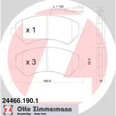 Колодки гальмівні (передні) Citroen Jumper/Fiat Ducato/Peugeot Boxer 2.0-3.0HDi 06- R16(з датчиком)