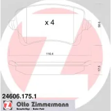 Колодки гальмівні (задні) Audi A4/A5/ Q5 1.8TFSI-3.2FSI 06- (Lucas-Girling)
