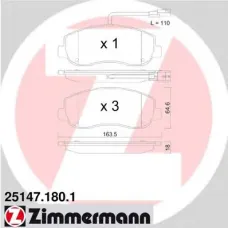 Колодки гальмівні (передні) Renault Master III/Opel Movano B 10- (Brembo) (з датчиком)