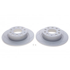 Диск гальмівний (задній) Audi A3//VW Caddy III 04-15/Skoda Octavia III/IV 03- (253x10) PowerDisc