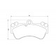 Колодки гальмівні (передні) Porsche Cayenne/VW Touareg 02-10 (Brembo) (190x99,1)