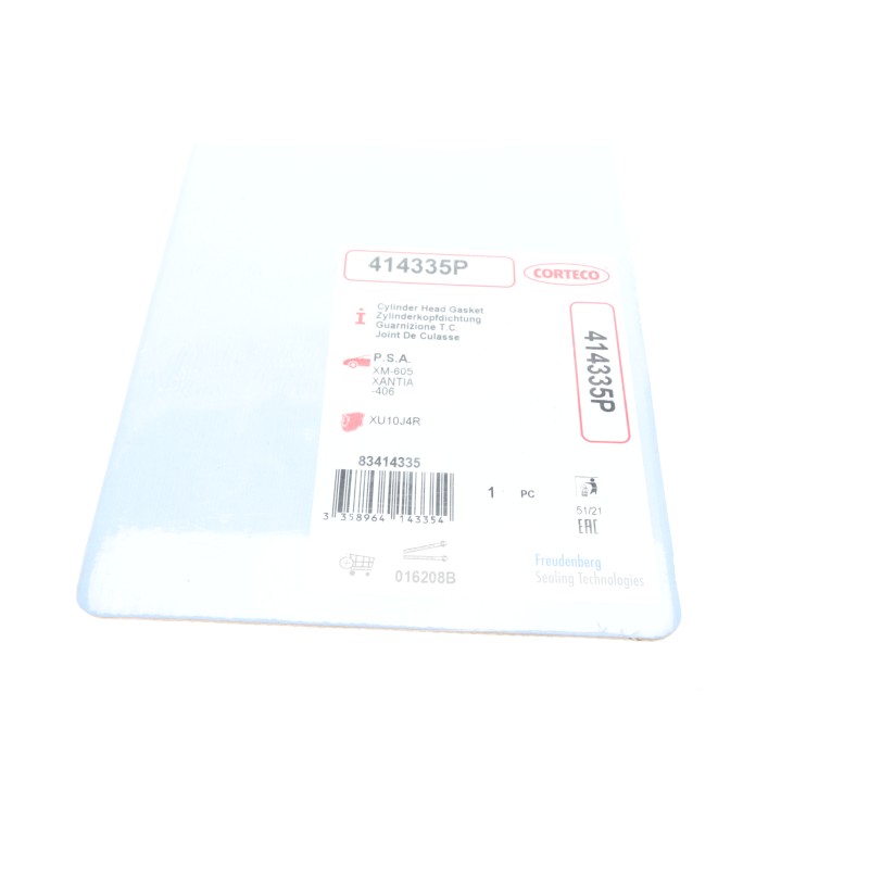 Прокладка ГБЦ Citroen Jumper 2.0i 94-, Ø87,00mm, 1,3mm
