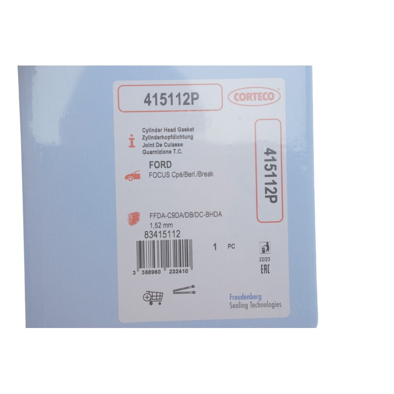 Прокладка ГБЦ Ford Connect 1.8DI/TDCI 02- (7 меток) (1.52mm)