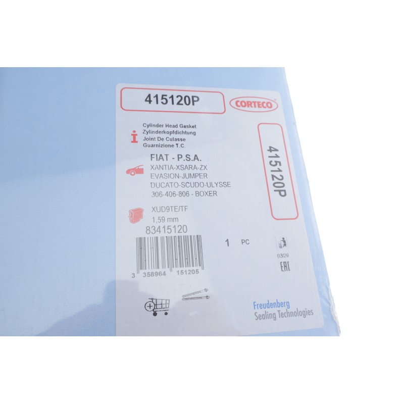 Прокладка ГБЦ Peugeot Expert/Boxer/Citroen Jumper 1.9TD 92-06 (1.59mm)