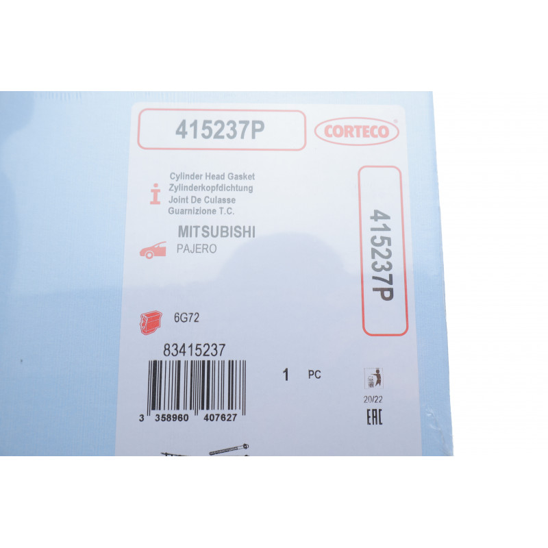Прокладка ГБЦ Mitsubishi Pajero 3.0 V6/24V 94- (0.40mm) (Grafit)
