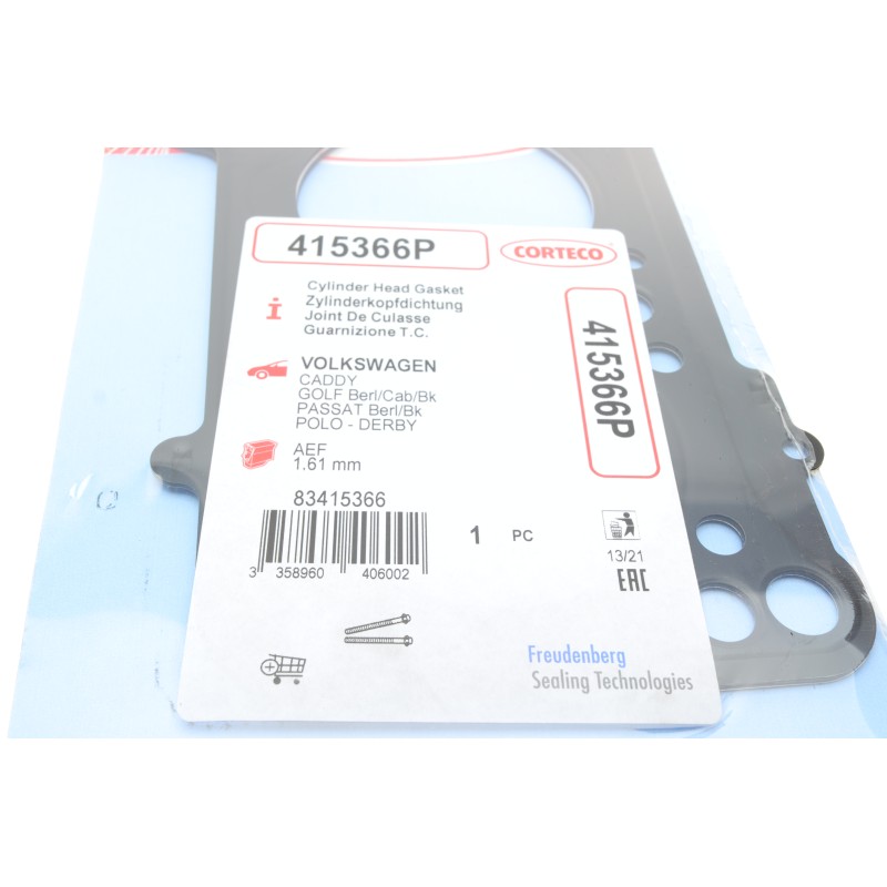 Прокладка ГБЦ VW T4 1.9D/TD, Ø81,00mm, 1,61mm, 3 метки