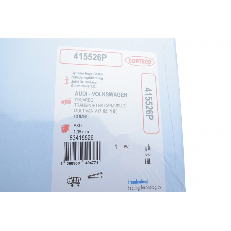 Прокладка ГБЦ VW T5 2.5TDI 03- (2 метки) (1.35mm)