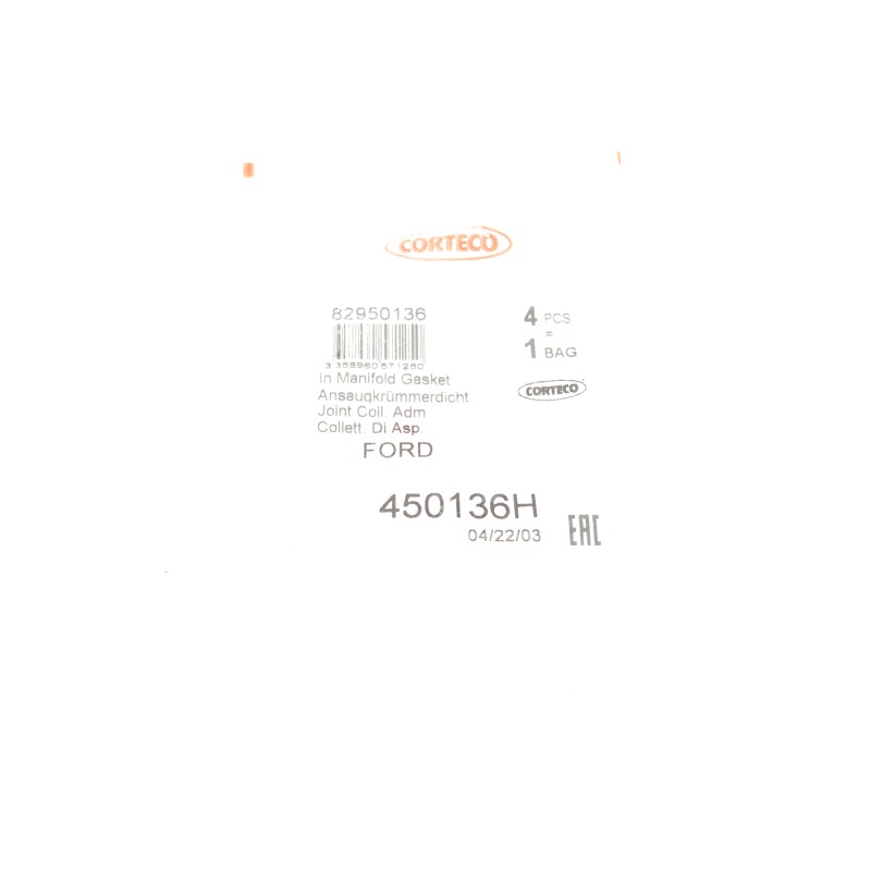 Прокладка колектора впускного Ford Fiesta/Focus/Mazda 2/3 1.25-1.6 01-