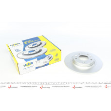 Диск гальмівний (задній) Mazda 6 02-13/626 V 98-02/323 F/S 01-04 (280x10) (з покриттям) (повний)