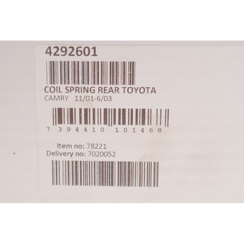 Пружина (задня) Toyota Camry (_V3_) 2.4/3.0 01-03 (седан)