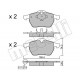 Колодки гальмівні (передні) Audi A3/TT/Skoda Octavia 96-10/VW Golf/Passat B3/B4 91-06 (без датчика)