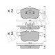 Колодки гальмівні (передні) Volvo S60 00-10/S70 97-00/S80 98-06/V70 95-06/XC70 Cross Country 00-07