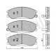 Колодки гальмівні (передні) Hyundai Santa Fe/Trajet 00-12/Ssangyong Actyon/Kyron 05-/Rexton 02-