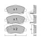 Колодки гальмівні (передні) Toyota Avensis 03-08/Corolla Verso 04-09