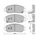 Колодки гальмівні (передні) Honda Civic VIII 06-/FR-V 04-/Accord VII 03-