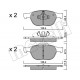 Колодки гальмівні (передні) Ford Connect 02-13/Fiesta/Puma 95-03/Focus 02-04/Ka 01-08
