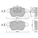 Колодки гальмівні (передні) Citroen C4 04-11/Peugeot 207/308 07-14/208 12-/307 03-09/3008 09-16