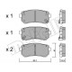 Колодки гальмівні (задні) Hyundai Accent/i30 05-12/Kia Cee'd/Rio/Sportage 04-