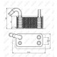 Радіатор масляний Ford Fiesta VI/Kuga II/Mondeo IV 1.6-2.5 09-