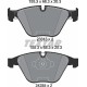 Колодки гальмівні (передні) BMW 3 (E90/E91) 04-13/X1 (E84) 09-15 (Ate - Teves) Q+