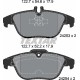 Колодки гальмівні (задні) MB C-class (W204/C204)/E-class (C207/A207) 1.6-5.5 07- (Teves) Q+