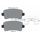 Колодки гальмівні (задні) Opel Insignia 08-17/Chevrolet Malibu 12-/Saab 9-5 10-12 (TRW) Q+