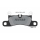 Колодки гальмівні (задні) VW Touareg/Porsche Cayenne 10- (187.5x76x17.2) (Brembo)