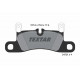 Колодки гальмівні (задні) Porsche Cayenne 10- (187.5x76x17.4) (Brembo)