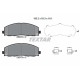 Колодки гальмівні (передні) Jeep Wrangler 17-/Fiat Freemont 11- (Akebono)