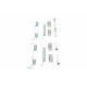 Комплект пружинок колодок ручника BMW 1 (E81/E87/F20/F21)/3 (E46/E90/F30/F80) 07- M43/M47/M52/M54//N43/N46/N47