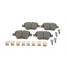 Колодки гальмівні (задні) VW Caddy III/Golf VI/VII/Touran 10- (Bosch) (з аксесуарами)